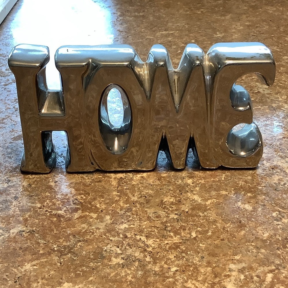 SILVER ( HOME ) TABLETOP SIGN